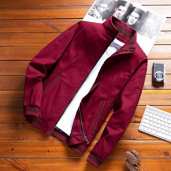 Chaqueta De AlgodóN De Primavera Y OtoñO Para Hombre De Mediana Edad Delgada Business Casual Ropa De Papá Abrigo Juvenil Coreano 5XL-image