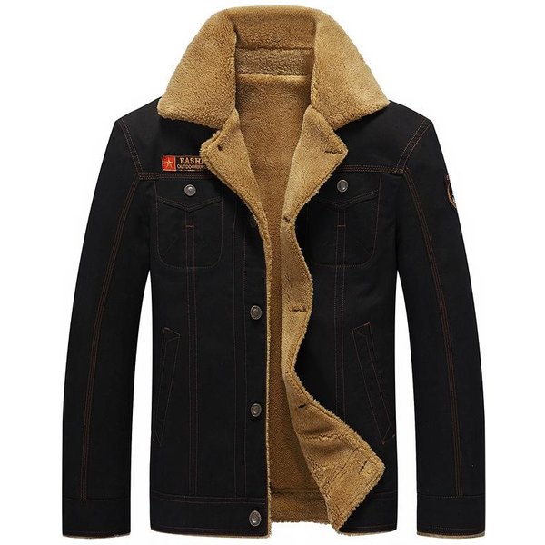 Nueva Chaqueta De Trabajo Para Hombre Para Invierno Para Exterior Talla Grande Terciopelo Chaqueta Militar 5XL-image
