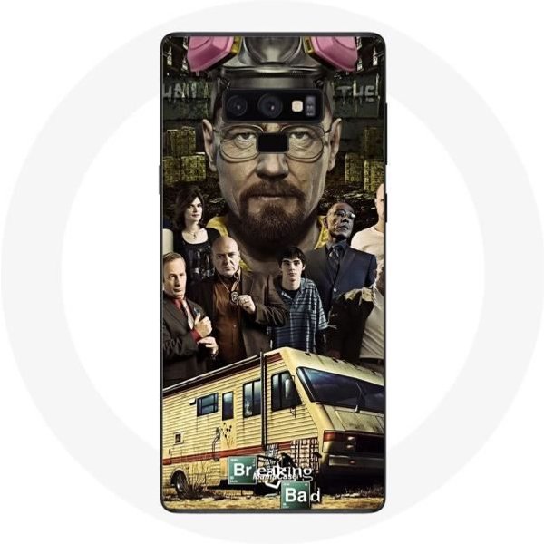 Funda - Maniacase - Samsung Galaxy Note 9 - Breaking Bad Heisenberg - Flexible - Negra Negro-image