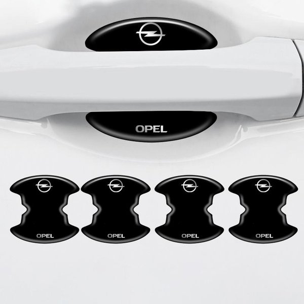 4/8 Sztuk Naklejki Ochronne Na Klamki Drzwi Samochodu Antykolizyjne Do Opel Astra Insignia Corsa Zafira Meriva Mokka Vivaro Vectra Antara-image