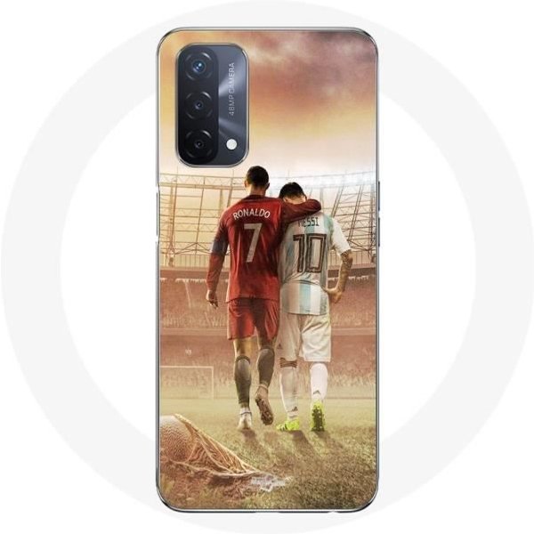 Funda - Maniacase - Oppo A93 5G - Flexible - Cristiano Ronaldo - Messi - Goat-image