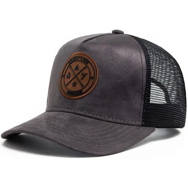 Letnia Siateczkowa Czapka Baseballowa Damska MęSka Czapka Typu Snapback Swobodna OddychająCa Ikona Litery Unisex Hip Hop Czapki Trucker Outdoor Sports Czapka Taty Size (56-58Cm)-image