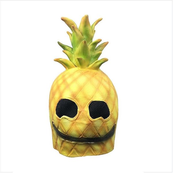 Nakrycie GłOwy Ananas, Imprezowa Maska Lateksowa One Size Fits All Adults żółTy-image