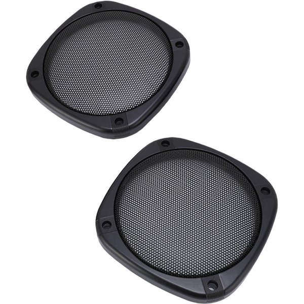 2 Piezas Cubiertas De Rejilla Para Altavoz De Techo Malla MetáLica Comercial Accesorios Decorativos Para Coche Con 8 Tornillos De Montaje-image