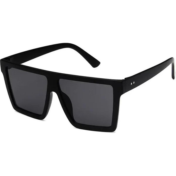 Czarne Kwadratowe Fajne Okulary PrzeciwsłOneczne Damskie MęSkie Designerskie Stylowe Okulary PrzeciwsłOneczne Damskie MęSkie Kolorowe Punkowe Lustrzane Oculos De Sol Gray-image