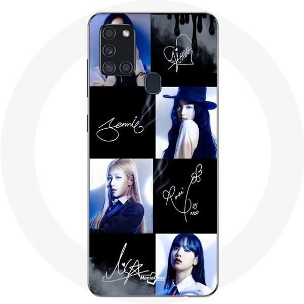 Coque Maniacase Pour Samsung Galaxy A21S Blackpink Signature Photo-image