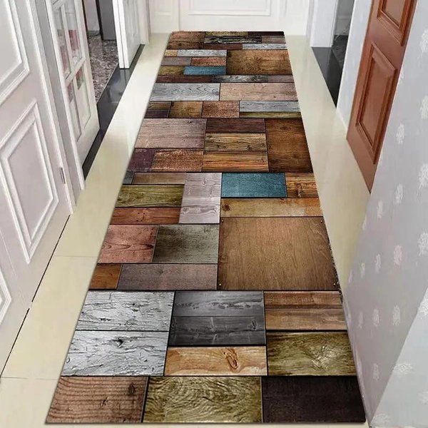 Alfombra Larga Para Pasillo NóRdico Simple Gris Oscuro Antideslizante DecoracióN Moderna Para El Hogar Felpudo Para Escaleras De Villa Se Puede Personalizar Alfombra Para Pasillo 40X60Cm-image