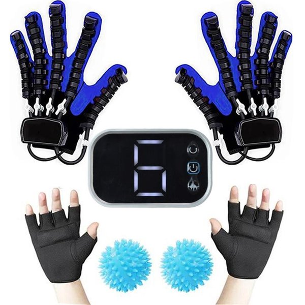Guantes PortáTiles De RehabilitacióN Para Ictus Dispositivo De Entrenamiento De Mano Para Hemiplejia Ejercitador De Dedos Para RecuperacióN De Infarto Cerebral XXL-image