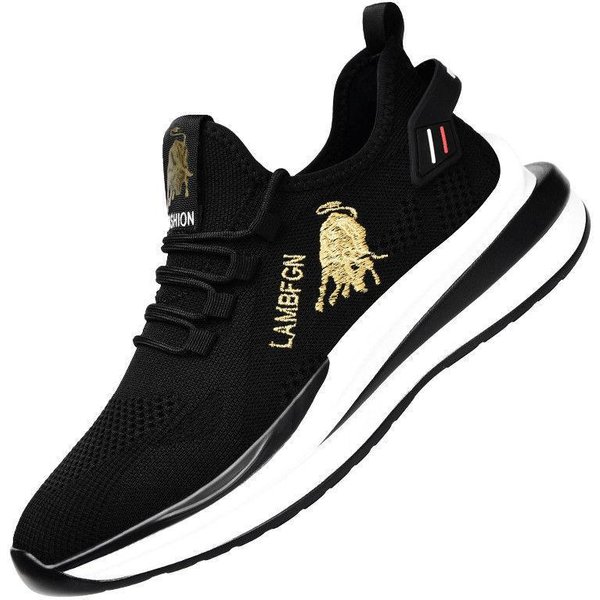 OtoñO Nuevos Zapatos Deportivos Para Hombre Flyweave Transpirables Casuales Zapatos Para Correr Superficie De Malla CóModos VersáTiles Zapatos Para Correr 43-image