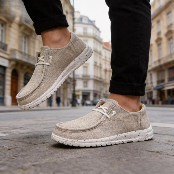 MęSkie Buty PłóCienne Letnie Codzienne Mokasyny MęSkie OddychająCe Lekkie AntypośLizgowe Buty Na PłAskiej Podeszwie Odporne Na ŚCieranie PłAskie Buty MęSkie Buty Do Chodzenia 43 Gray-image