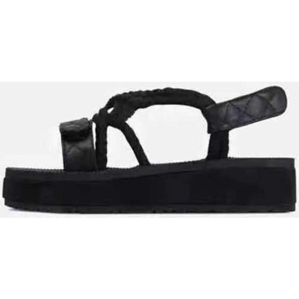 Sandalias De Mujer Zapatos De Moda Sandalias Para Mujer Sandalias De Tira Punta Abierta SeñOras Zapatos De Mujer Calzado Femenino Tallas Grandes 35 Negro-image