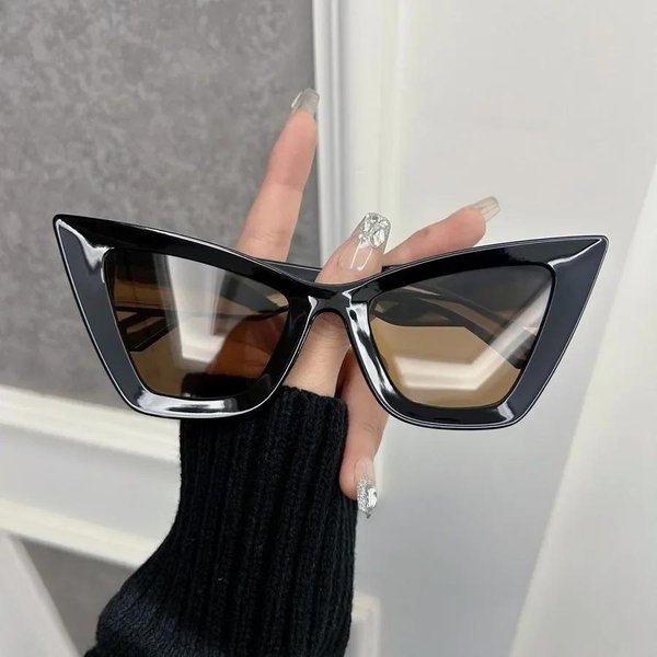 Gafas De Sol Retro Ojo De Gato Femenino Masculino Lente De Espejo Fresca Gafas De Sol Elegantes Femenino Masculino Colores ÚNicos Oculos De Sol Other Gray-image