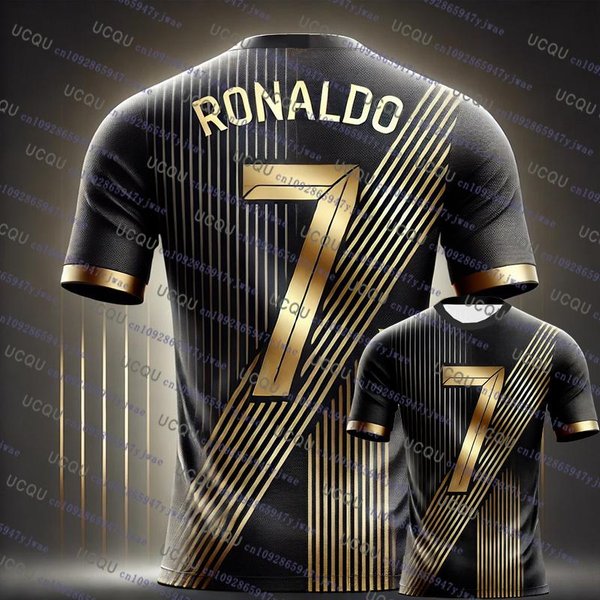 2026 Nueva Llegada EdicióN Especial Ronaldo 7 Camiseta De FúTbol Deportiva Manga Corta Camiseta De Entrenamiento Camiseta De FúTbol XL-image