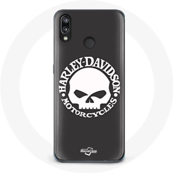 Funda - Harley Davidson - P20 Lite - Negro - Flexible - Calavera-image