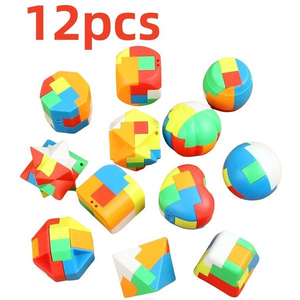 Llavero Rompecabezas 3D Cerradura Luban - Cubo MáGico Mini Acertijo Juego Juguete Educativo Intelectual Para NiñOs Adultos AntiestréS-image