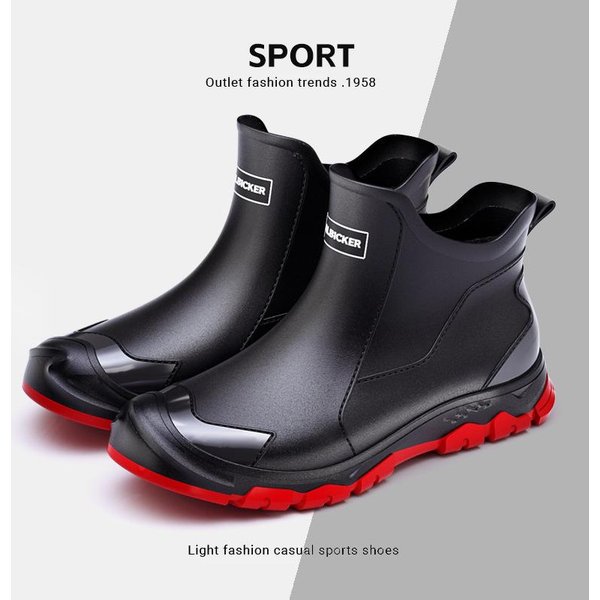 Buty Letnie AntypośLizgowe MęSkie Kalosze Wodoodporne Gumowe Buty WęDkarskie TrwałE Wodoodporne Gumowe Buty WęDkarskie 36-48 44-image