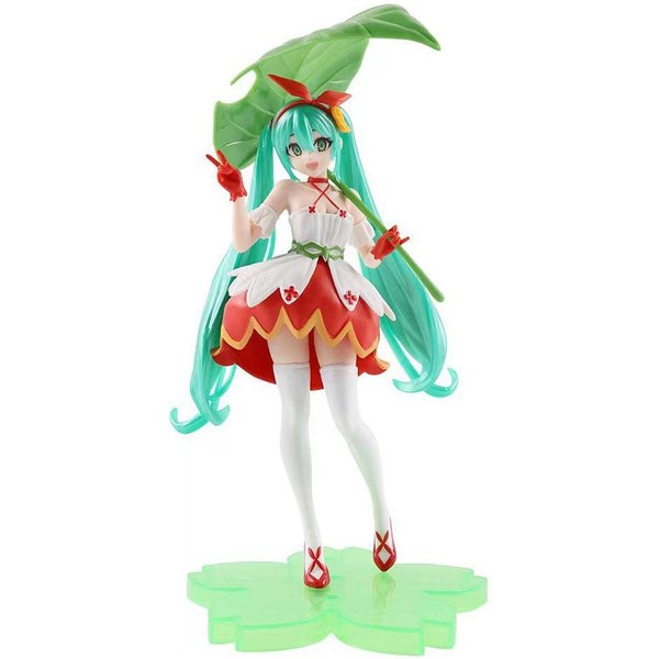 Figura De Hatsune Miku Figura De Chica Anime DecoracióN De Escritorio MuñEca Coleccionable Regalo Para Fans Estatua Futura De Vocaloid Kawaii JaponéS Otaku White-image