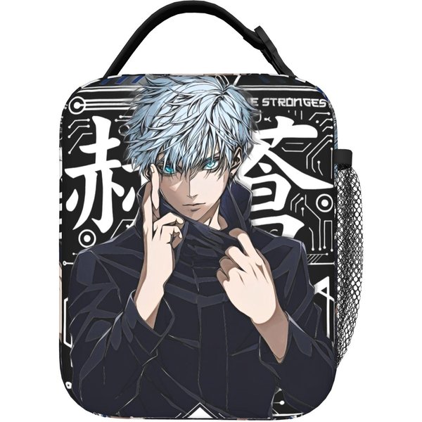 Anime Termiczne Torby Na Lunch Lekkie Jujutsu Kaisen Anime Wielokrotnego UżYtku Termiczny Pojemnik Torba Lunchowa Praca Na ZewnąTrz Saszetka Na Lunch One Size-image