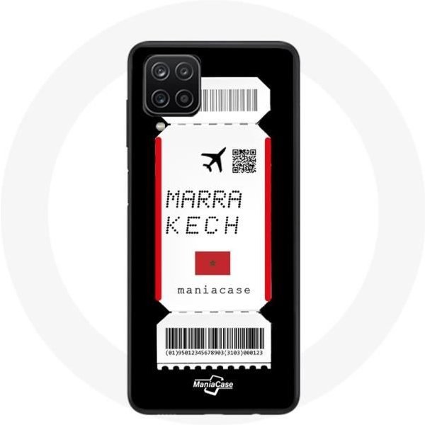 Funda - Samsung - Galaxy A22 4G - Flexible - Negro - Billete De AvióN Marrakech Marruecos-image