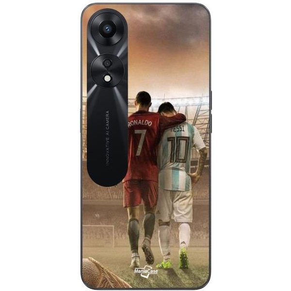 Coque Pour Oppo A78 5G Cristiano Ronaldo Messi Goat Maniacase-image