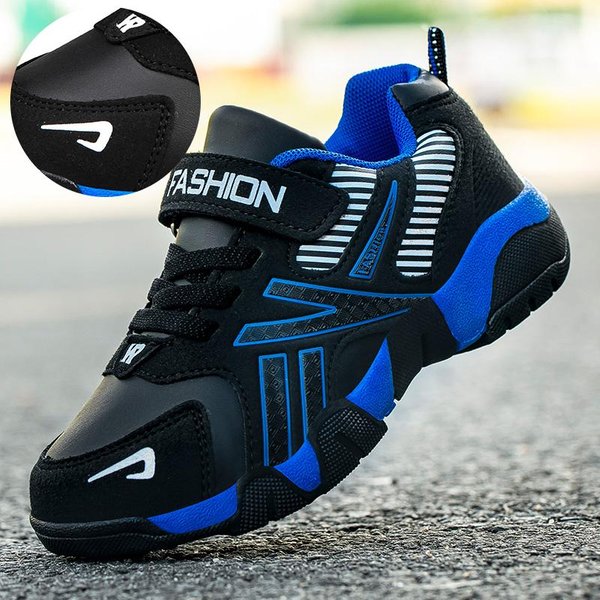 DziecięCe ChłOpięCe Buty Szkolne Sportowe Moda Sztuczna SkóRa Dla Dzieci Tenisowe Casualowe Trampki DziecięCe ChłOpięCe Buty Do Biegania 37 Blue-image