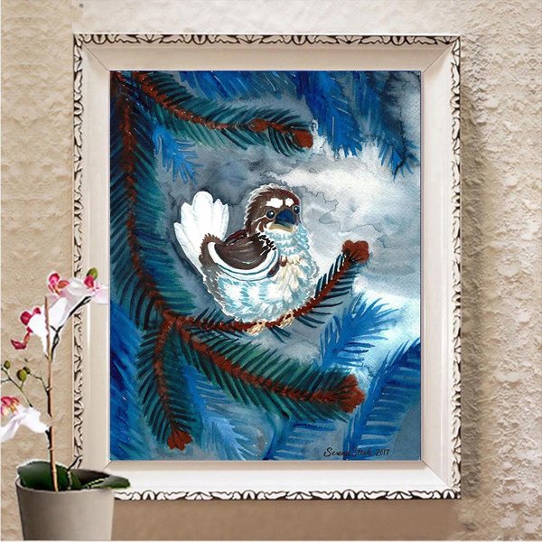 Pintura De Diamantes 5D Punto De Cruz Diy Bordado Completo Con Diamantes Mosaico ArtíStico Imagen De PedreríA Regalo Full Square 20X30CM-image