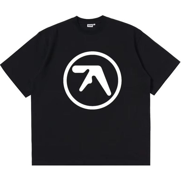MęSki T-Shirt Koszulka Aphex Twin 100% BawełNa Nadruk Oversize Y2K Streetwear T-Shirty KróTki RęKaw Bluzki Moda KoreańSka Odzież Estetyczna S-image