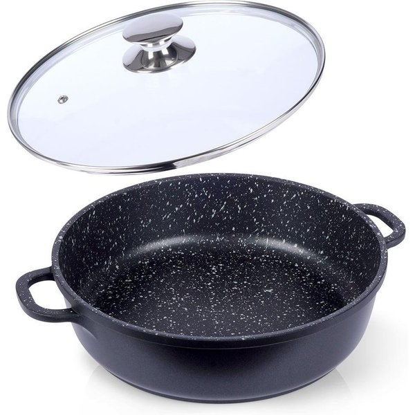 Patelnia Granitowa Z Szklaną Pokrywką Grande 28 Cm-image
