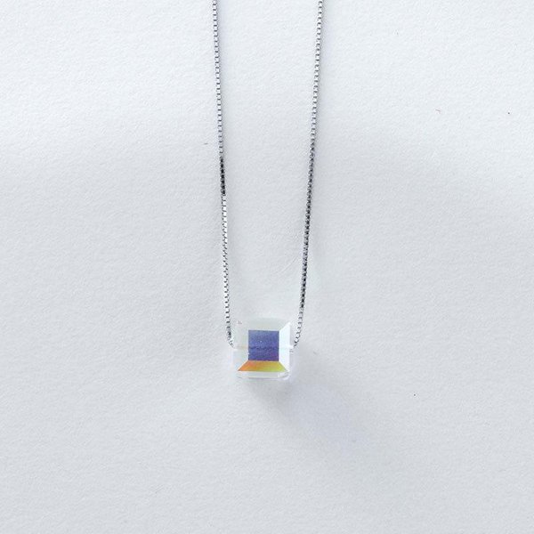 Nuevo Colgante Cuadrado Simple De Moda AzúCar Collar Cadena ClavíCula Collar EdicióN Coreana-image
