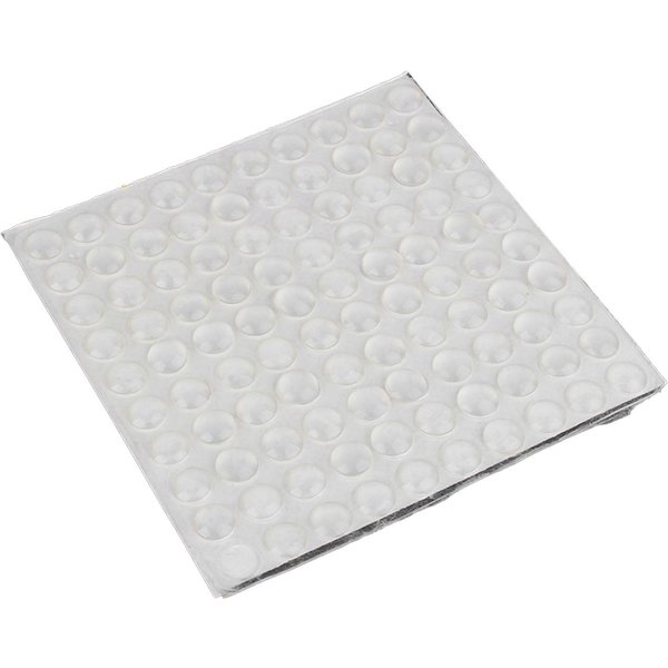 100 Piezas Pies De Silicona Autoadhesivos Parachoques SemicíRculo Almohadilla Para Puerta Muebles 8X2.5Mm-image