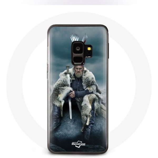 Funda - Maniacase - Samsung Galaxy S9 Plus - ProteccióN RíGida - Vikingos - Ragnar Lothbrok Gris-image
