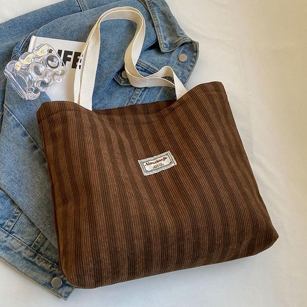 Bolsa De Lona Para Estudiantes De Secundaria Bolso Tote Para Viajeras Bolso De Hombro ÚNico Para Chica Japonesa Bolso De Mano Femenino-image