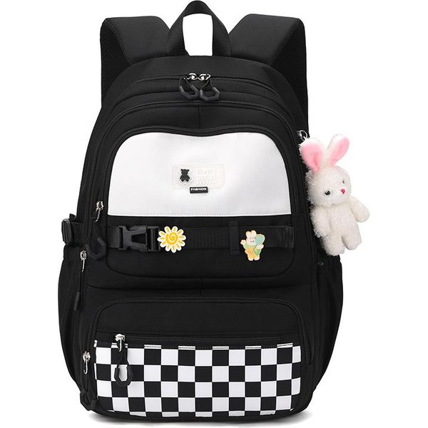 Mochila Escolar Ligera Y Sencilla Para Estudiantes De Secundaria Mochila Escolar Secundaria Ins Alta Calidad Gran Capacidad Mochila Para Estudiantes Que Van Al Trabajo-image