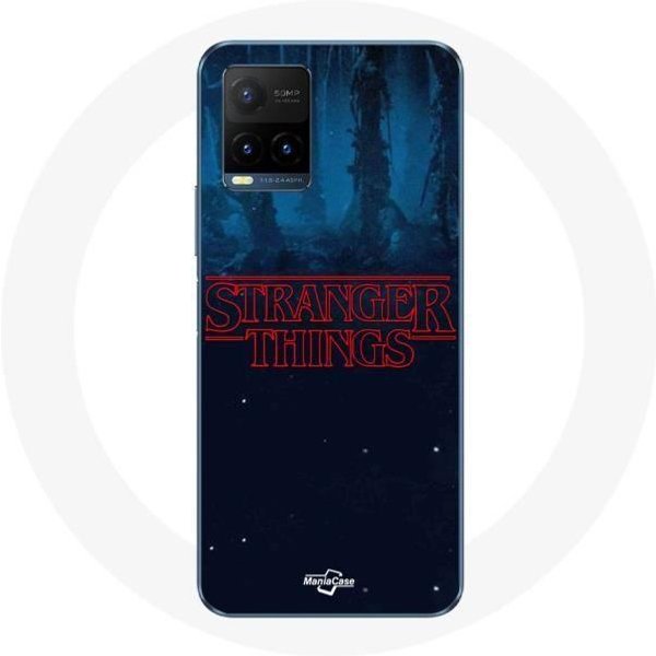 Funda Para Vivo Y21S 2021 / Y21 2021 Logo De Stranger Things Fondo Azul De La Temporada 2-image