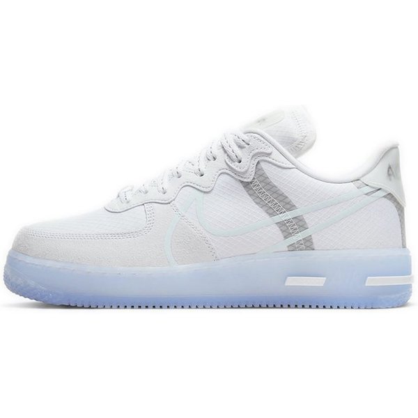 Zapatillas Unisex Nike Air Force 1 React QS Blanco Hielo Hueso Claro Vela Coral Rush CQ8879-100 36-image