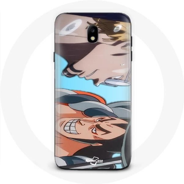Funda - Maniacase - Samsung Galaxy J7 2017 - Silicona - Flexible - One Piece Anime Manga Negro-image