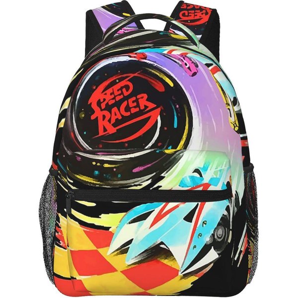 Mochila Speed Racer Estudiante NiñOs NiñAs Bolsa Para Libros NiñOs Bolso Escolar Bolsos De Hombro Para PortáTil Para Hombres Mujeres One Size-image