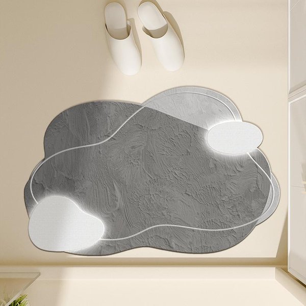 Mata łAzienkowa, Ziemia Okrzemkowa, AntypośLizgowa ChłOnna PodkłAdka, Toaleta, PodkłAdka Pod Stopy Do Kuchni, Dywanik Pod Drzwi Toalety 40X60Cm15.7X23.6In-image