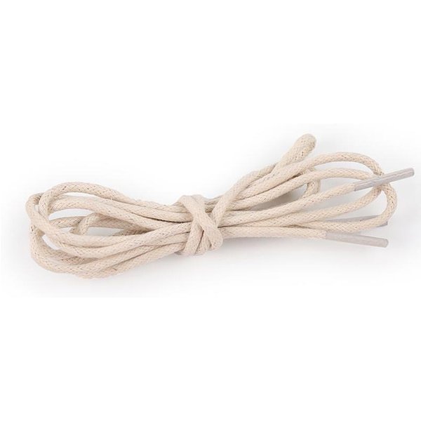 Cordones Redondos Encerados De Color SóLido Para Zapatos, Cordones Para Botas, Cordones Para Zapatos Deportivos 70Cm Beige-image