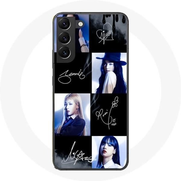 Coque Maniacase Pour Samsung Galaxy S22 Plus Blackpink Signature Photo-image