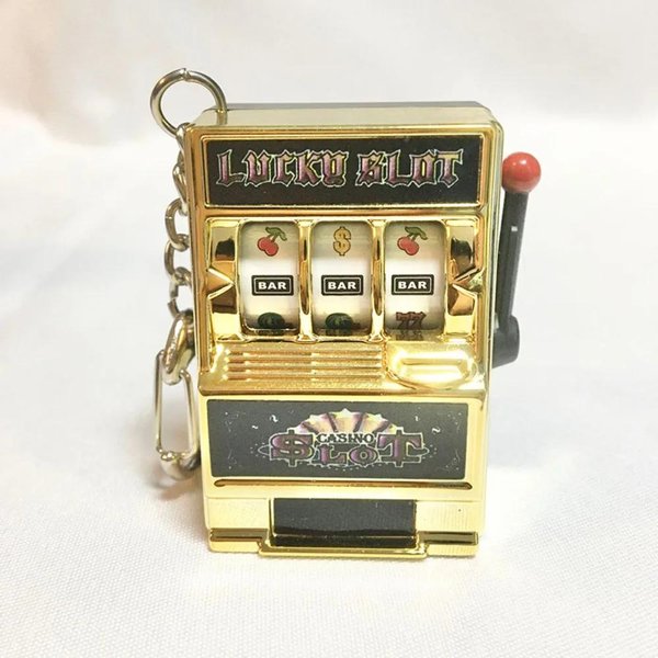 Mini Owocowy Automat Arkadowy Urodziny SzczęśLiwy Jackpot Mini Breloki Prezent Edukacyjna Retro Zabawka Maszyna Gier Na Monety Beige-image