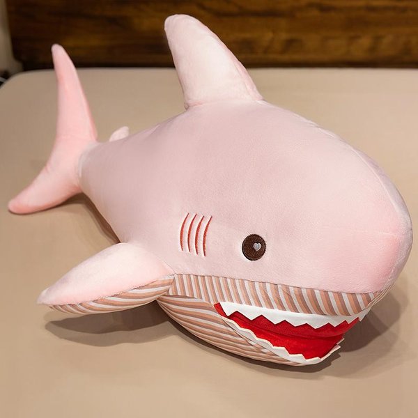 MięKkie Pluszowe Zabawki Rekiny Pod Wodą Rekin Poduszka Towarzysz ZwierzęTa Oceanu Dla Dzieci ChłOpcy Prezenty Na Imprezę Urodzinową Dekoracja 40Cm-image