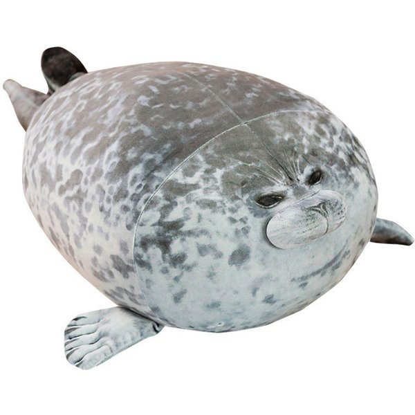 30 Cm Foca Gigante De Peluche Foca Gris Realista Animal AcuáTico MuñEco Suave Relleno Ins Peluche Regalo-image