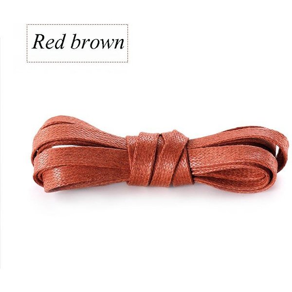 Nowe PłAskie Woskowane BawełNiane SznurowadłA Do ButóW Unisex Buty Codzienne Trampki SznurowadłA SkóRzane SznurowadłA Buty Buty Wodoodporne Do Sznurowadeł 90Cm Brown-image