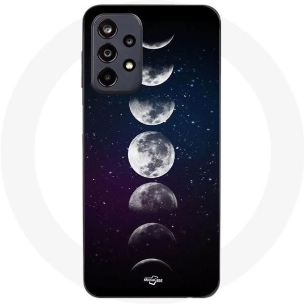 Coque Maniacase Pour Samsung Galaxy A32 5G Lune Phase Nuit Etoile-image