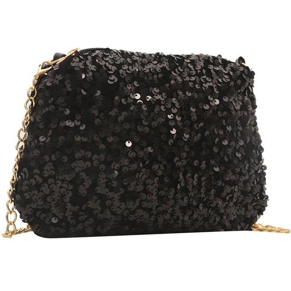 Bolso PequeñO Con Lentejuelas De Verano, Moderno Bolso Bandolera De Un Solo Hombro Con Cadena, Bolso De Mujer Brillante. Varios Colores-image