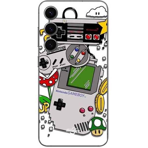 Coque De TéLéPhone - Maniacase - Samsung Galaxy S24 - Souple - Silicone - Vintage Nintendo Negro-image
