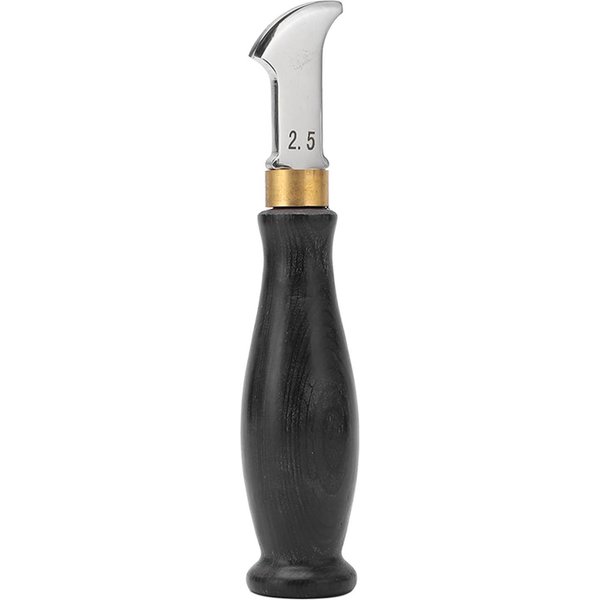 Marcador De Cuero DiseñO ErgonóMico Acero Inoxidable 304 Mango De SáNdalo Pulido Espejo Cuero 2.5Mm White-image