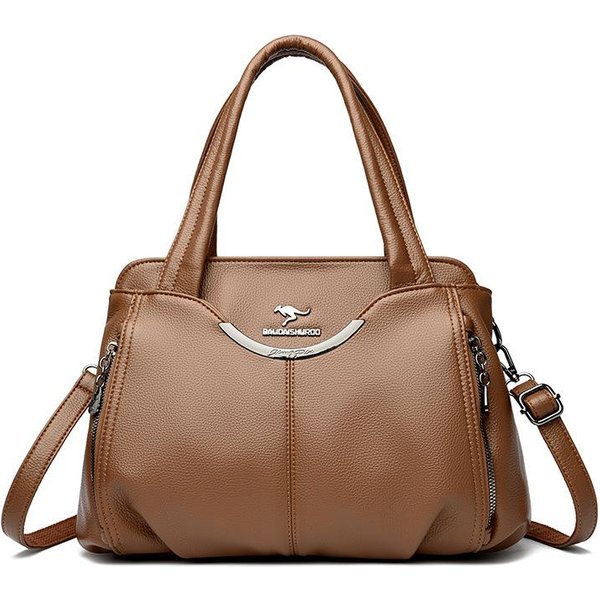 Nuevo Bolso Bandolera Para Mujer, De Gran Capacidad, Para Madres De Mediana Edad, Bolso De Hombro Para Mujer Gray-image