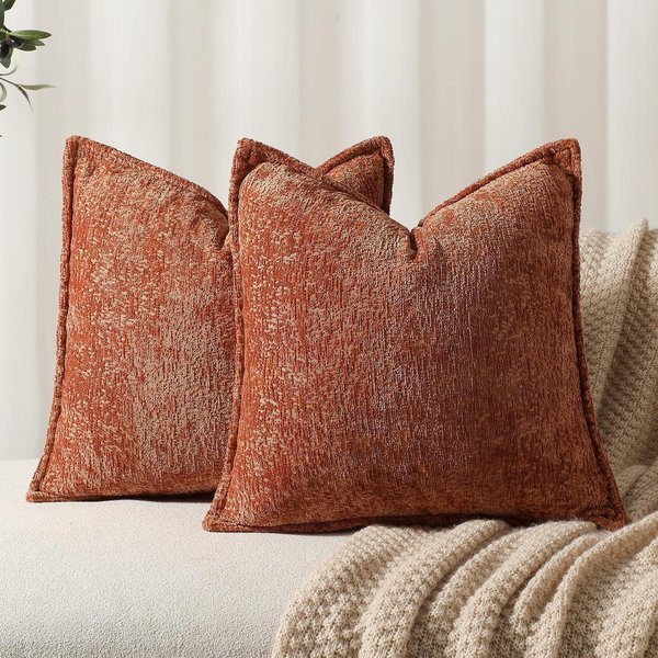 Fundas Para Cojines Neutras Suaves De Chenilla Funda De CojíN Estilo Granja Para DecoracióN De Sofá Dormitorio Sala De Estar Moderna 50X50Cm-image
